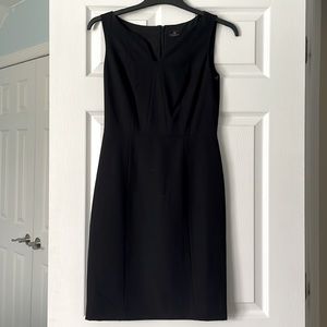 Black, fitted dress